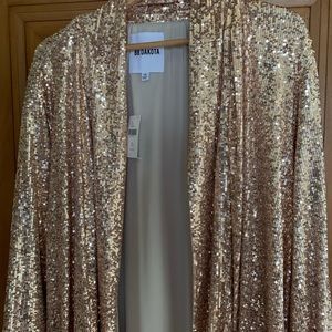 BB Dakota size 1X sequined duster, NWT